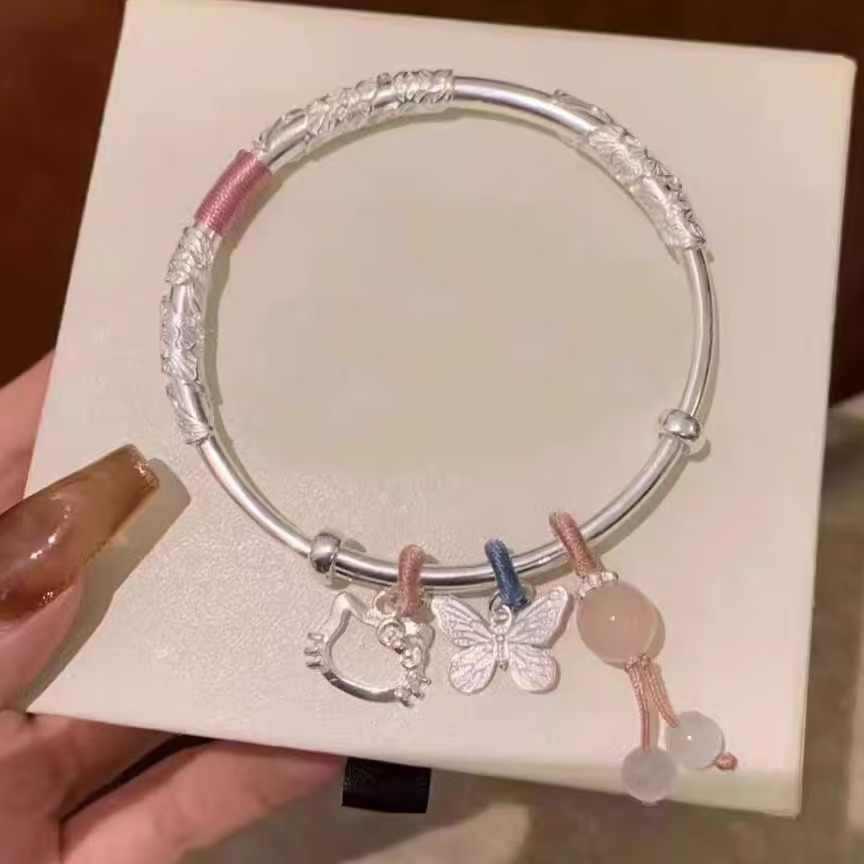 Kitty Cat Butterfly Bracelet